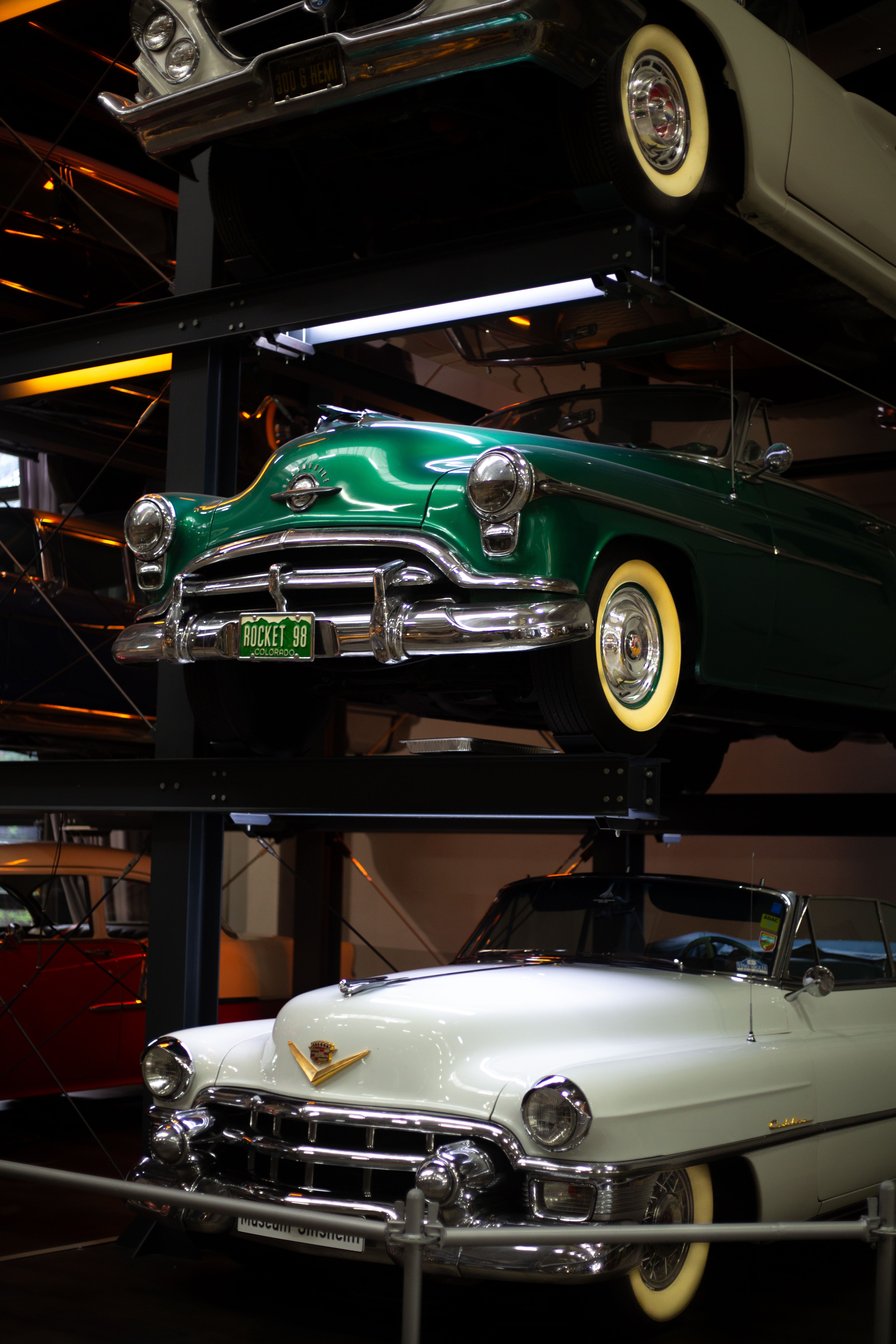 Classic automotive exhibit at Revs Institute